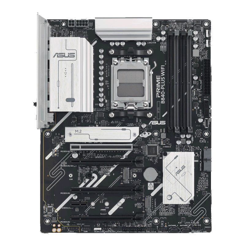 Материнская плата Asus PRIME B840-PLUS WIFI Socket AM5 AMD B840 4xDDR5 ATX AC`97 8ch(7.1) 2.5Gg RAID