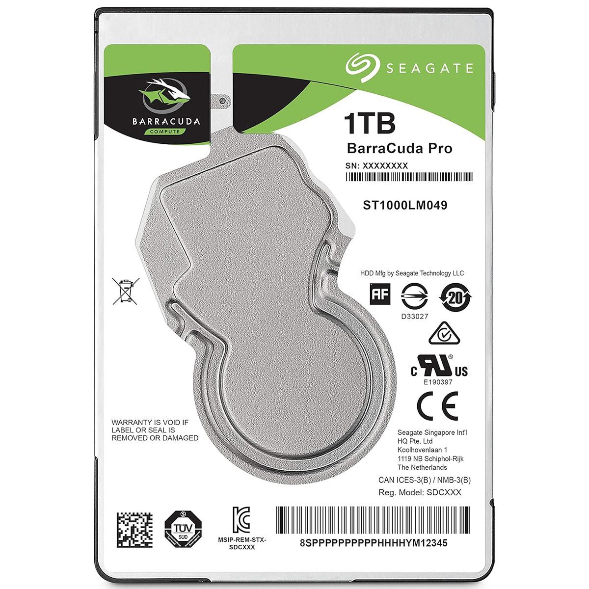Жесткий диск Seagate SATA-III 1TB ST1000LM049 Notebook/Desktop Barracuda Pro 4KN (7200rpm) 128Mb 2.5