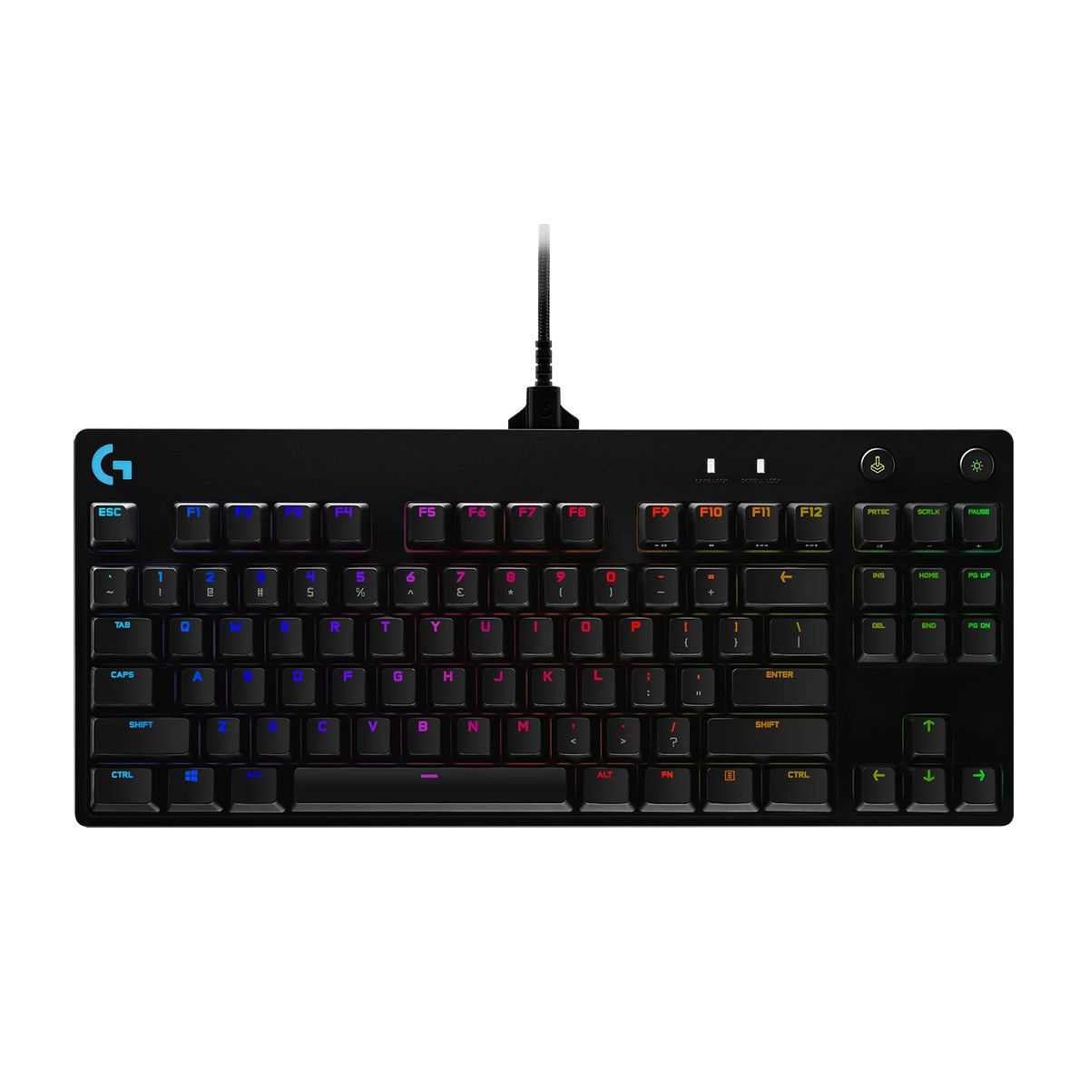 Клавиатура игровая Logitech G PRO TKL Black |920-009393| 89 клавиш (2 дополнительных), без цифрового