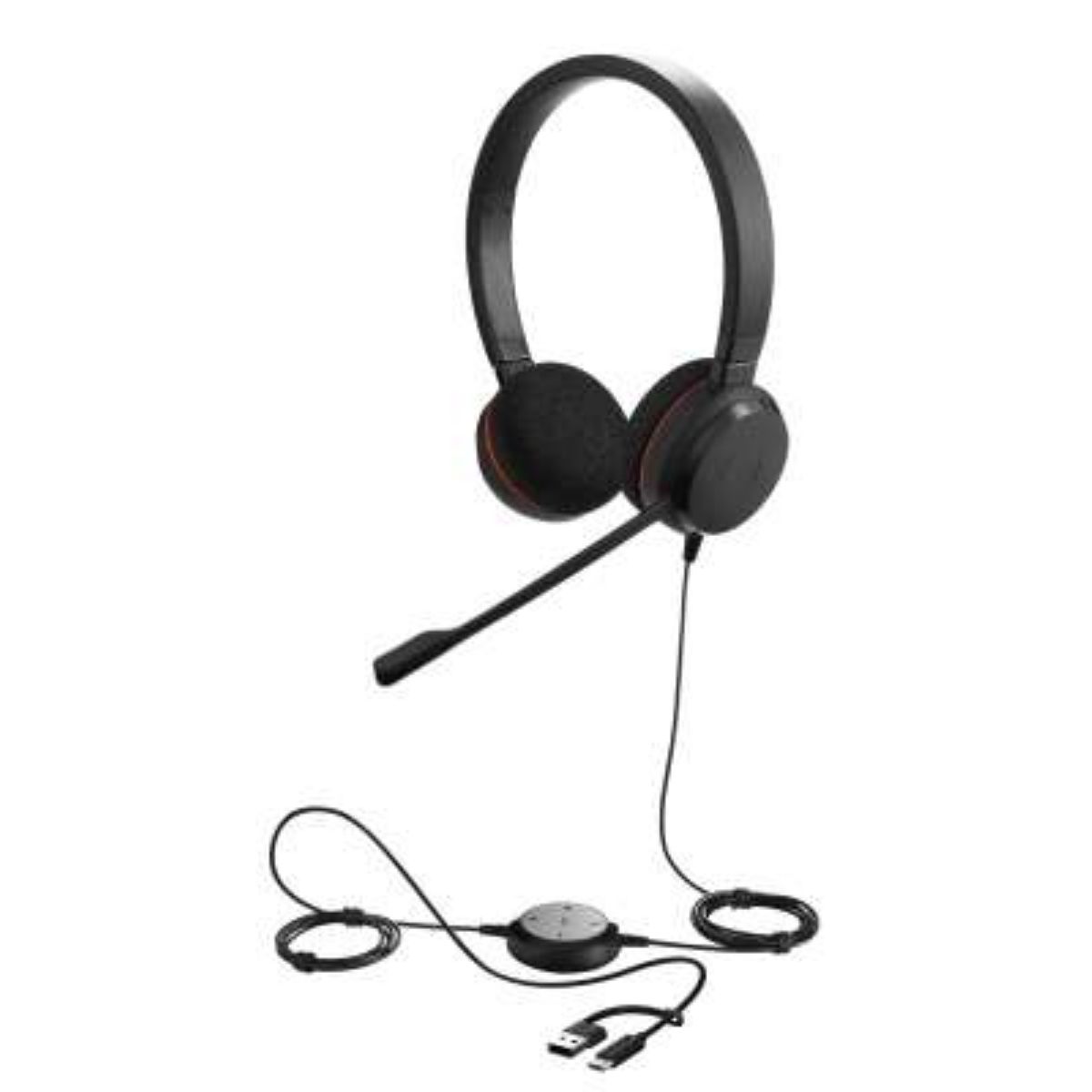 Гарнитура Jabra Evolve 30 II, Stereo MS, USB C/A adapter