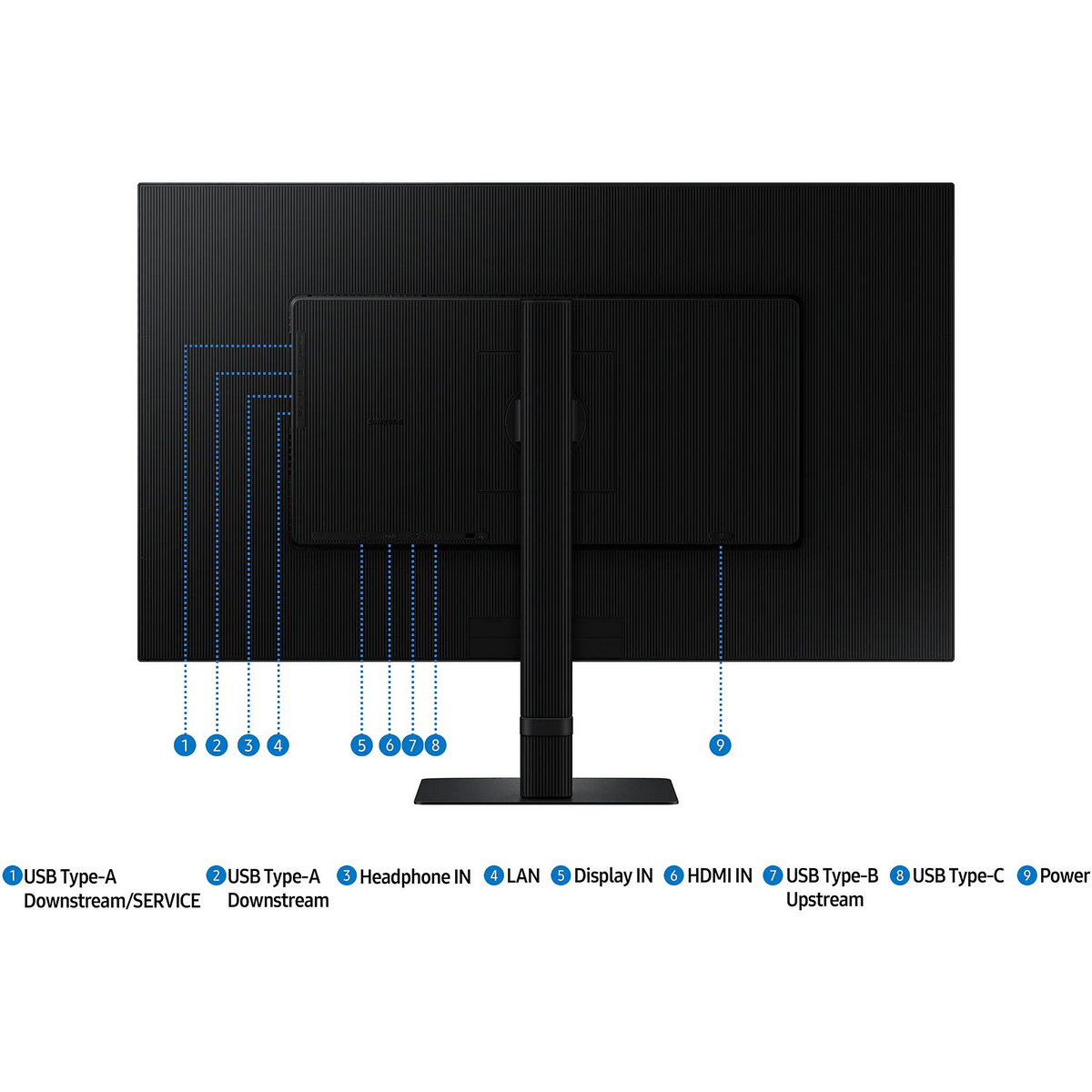 Монитор Samsung 32" S32D804UAIXCI черный VA LED 16:9 HDMI матовая HAS Piv 3000:1 350cd 178гр/178гр 3
