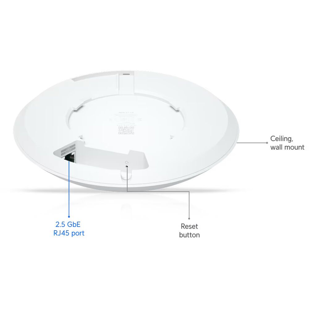 Точка доступа 2,4+5 ГГц, Wi-Fi 7, 3х3 MU-MIMO, 802.3af, 1х 2,5G RJ45