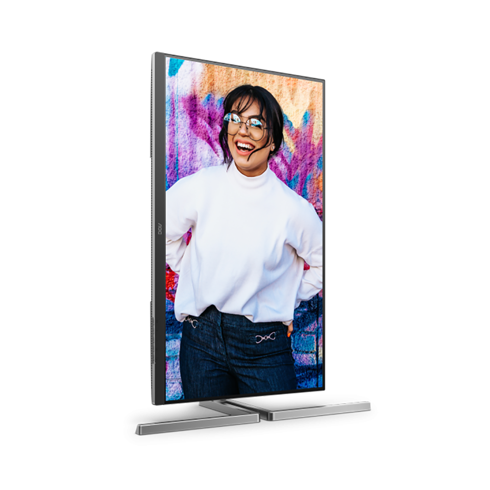 МОНИТОР 32" AOC U32U3CV Black с поворотом экрана (4K, IPS, 3840x2160, 4 ms, 178°/178°, 400 cd/m, 50M