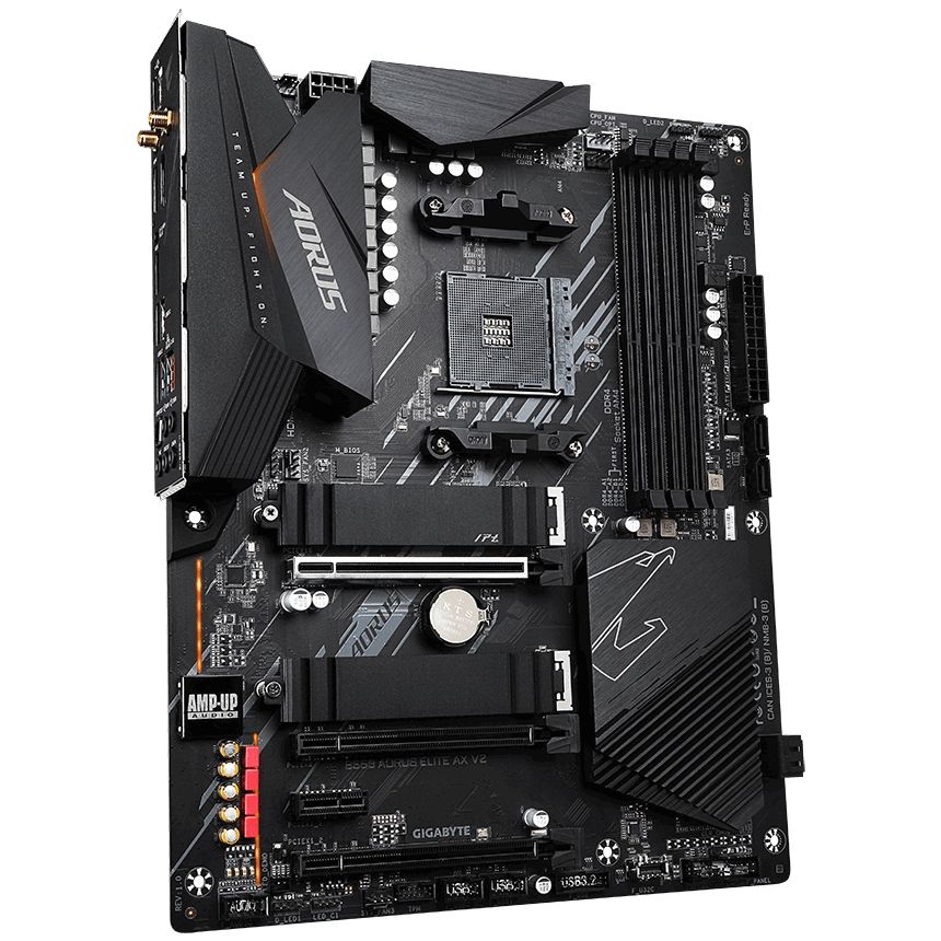 Материнская плата Gigabyte B550 AORUS ELITE AX V2, Socket AM4, AMD B550, 4xDDR4-3200, HDMI+DP, 3xPCI