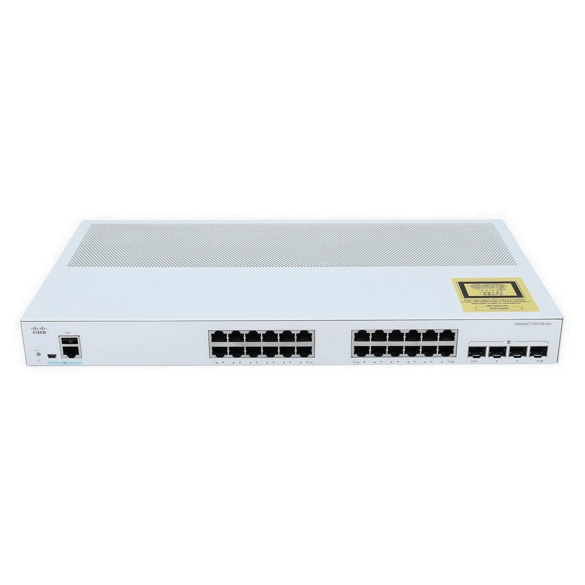 Коммутатор CISCO Catalyst 1000 24x 10/100 RJ-45 PoE+, 2x SFP/RJ-45 combo and 2 SFP uplinks, PoE+ 195