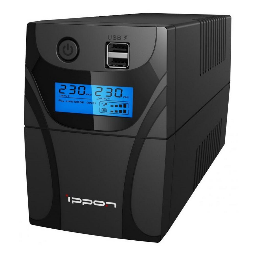 Источник бесперебойного питания Ippon Back Power Pro II 600 360Вт 600ВА черный