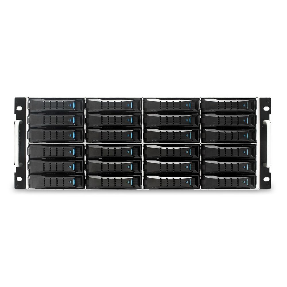 Дисковая полка J4024-04-35X, 4U 24 x 3.5" hot-swap bays, hot-swap JBOD with dual SAS 12G expander co