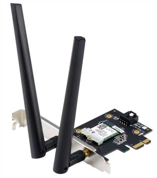Сетевой адаптер Wi-Fi + Bluetooth Asus PCE-AXE5400 AXE5400 PCI Express x1 (ант.внеш.съем) 2ант.