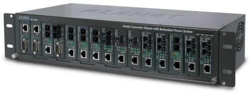 Шасси для уставнки медиаконвертеров 15-slot 19" Media Converter Chassis with Redundant Power Option
