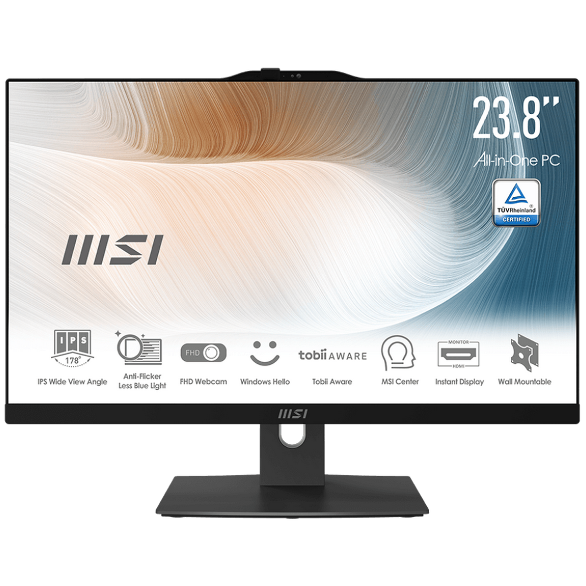 Моноблок MSI Modern AM242P 12M-1493XRU 23.8" Full HD i5 1235U (1.3) 16Gb SSD1Tb Iris Xe без ОС GbitE