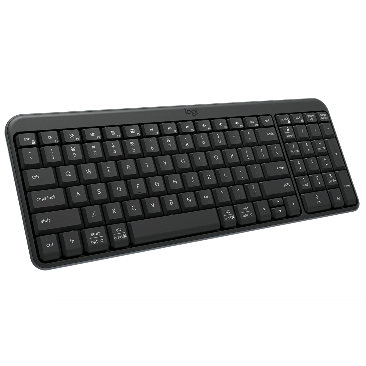 Клавиатура Logitech K250 YR0107 графитовый беспроводная BT slim Multimedia (920-013452)