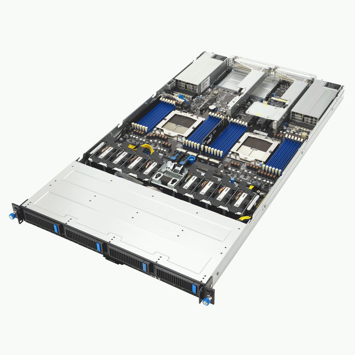 Серверная платформа ASUS RS700A-E13-RS4U, 1U, 2 x  SP5 LGA6096 400W, 24x DDR5 6400, 4x 3.5" hsb NVMe