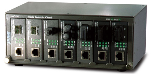 MC-700 шасси для установки медиаконвертеров/ 7-Slot 10" Media Converter Chassis