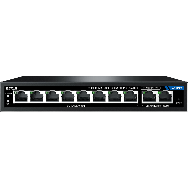 Коммутатор Netis ST210GPD-2G (L2) 10x1Гбит/с 8PoE 117W настраиваемый