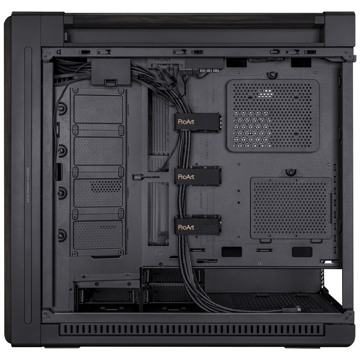 Корпус  PROART PA602 WOOD METAL PWM BLACK
