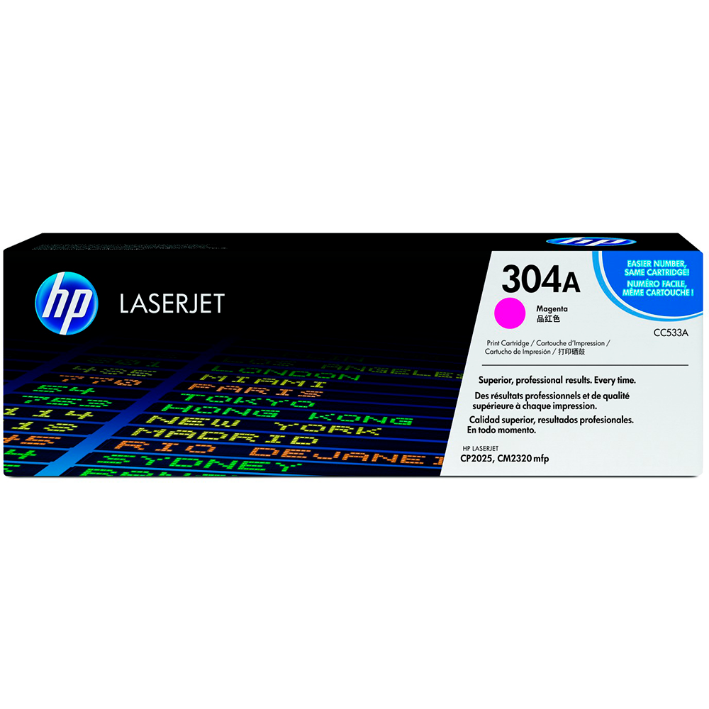 Картридж лазерный HP 304A CC533A пурпурный (2800стр.) для HP LJ CP2025/CM2320