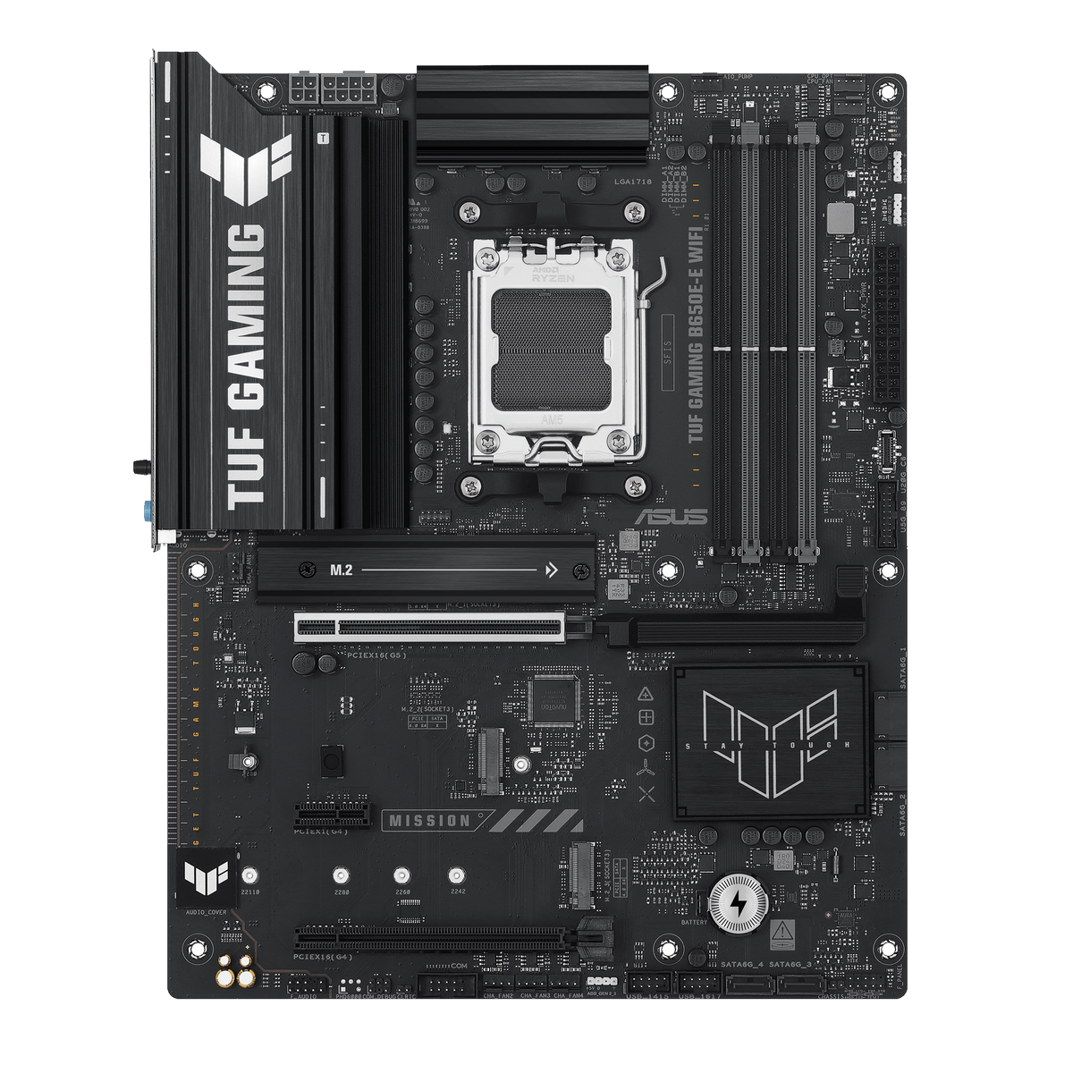 Материнская плата Asus TUF GAMING B650E-E WIFI Socket AM5 AMD B650 4xDDR5 ATX AC`97 8ch(7.1) 2.5Gg R