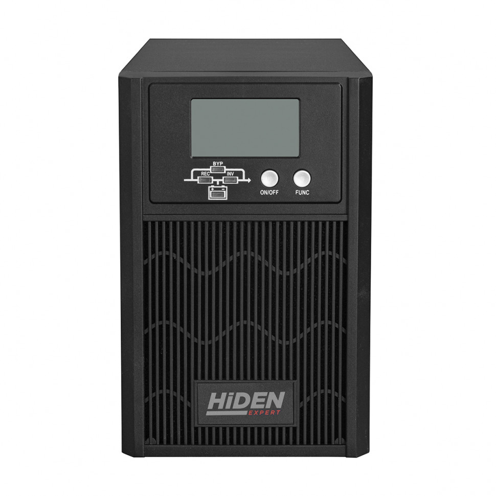 ИБП HIDEN EXPERT HE11001S, встроенные АКБ в корпусе (3х9А/ч), 1 kVA/1 kW (PF=1 {С двойным преобразов