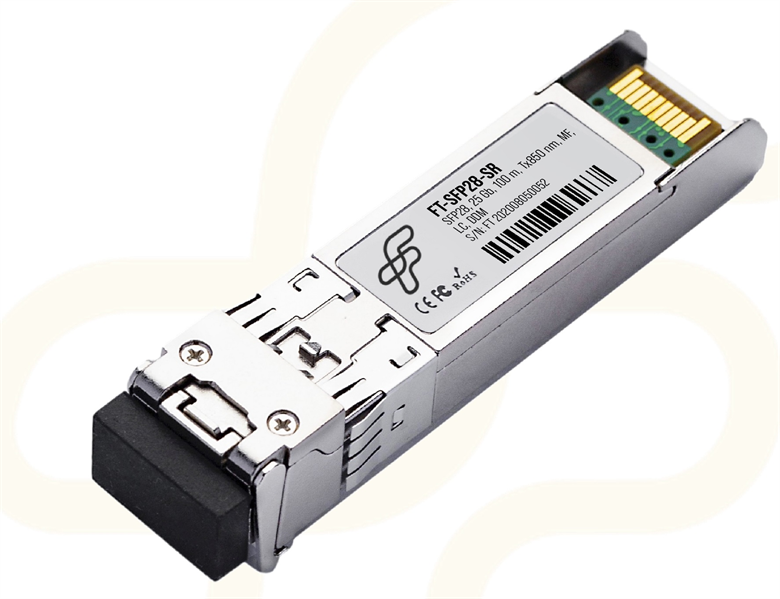 Модуль FiberTrade Модуль оптический FT-SFP28-SR (25Gb, 100m, Tx850nm, MM, LC, DDM). Прошивка Intel