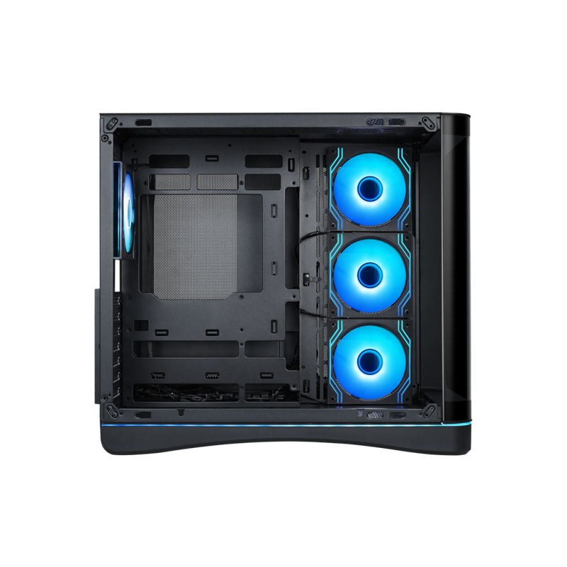 Корпус SAMA V62S Black, Midi-Tower, TG, 4x120mm ARGB, 2xUSB 3.0 + 1xUSB 3.2 Type-C, ATX, mATX, mITX 