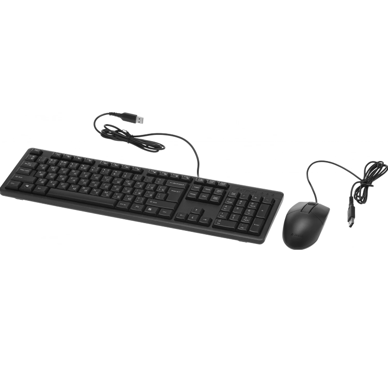 Клавиатура + мышь A4Tech KR-3330 клав:черный мышь:черный USB