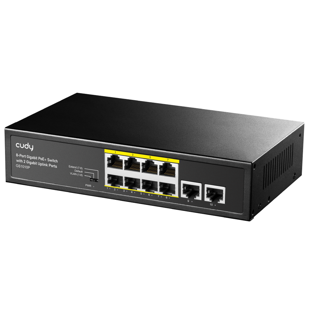 Коммутатор Cudy GS1010P (L2) 10x1Гбит/с 8PoE 120W неуправляемый