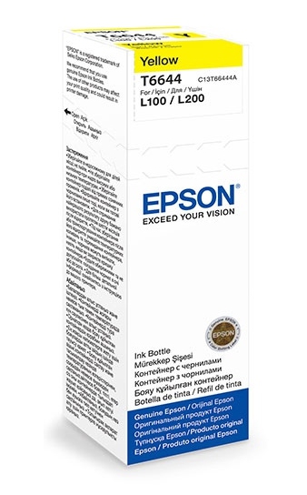 Чернила Epson T6644 желтый 70мл для Epson L100