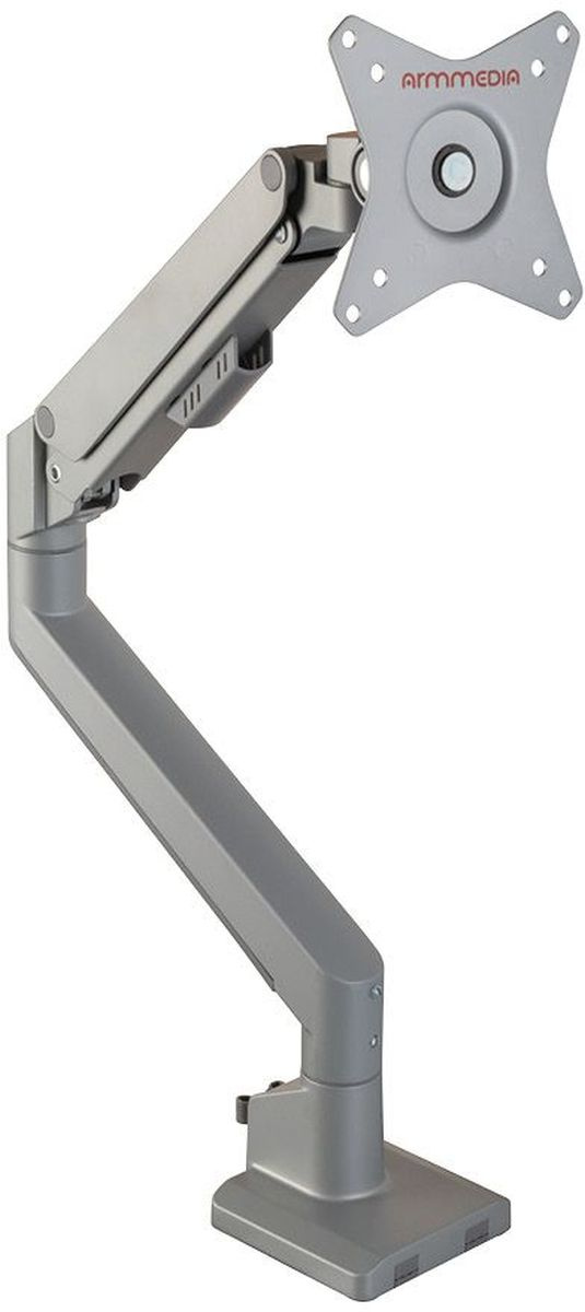 Кронштейн для мониторов Arm Media LCD-T35 серебристый 17"-34" макс.9кг настольный поворот и наклон в