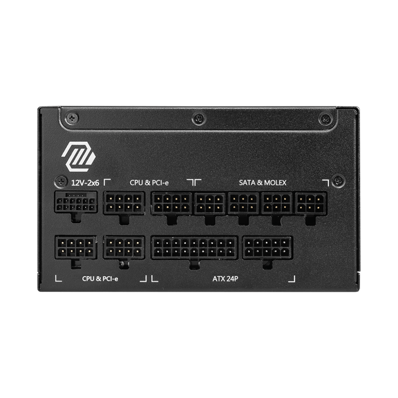 Блок питания MSI MAG A1000GL PCIE5 1000W, 80+ Gold, полностью модульный, ATX 3.0, PCIE5, RTL