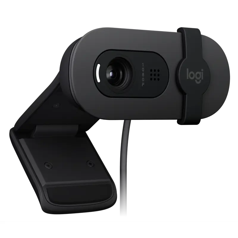 Камера Web Logitech HD Webcam Brio 100 черный 2Mpix (1920x1080) USB-A с микрофоном для ноутбука (960