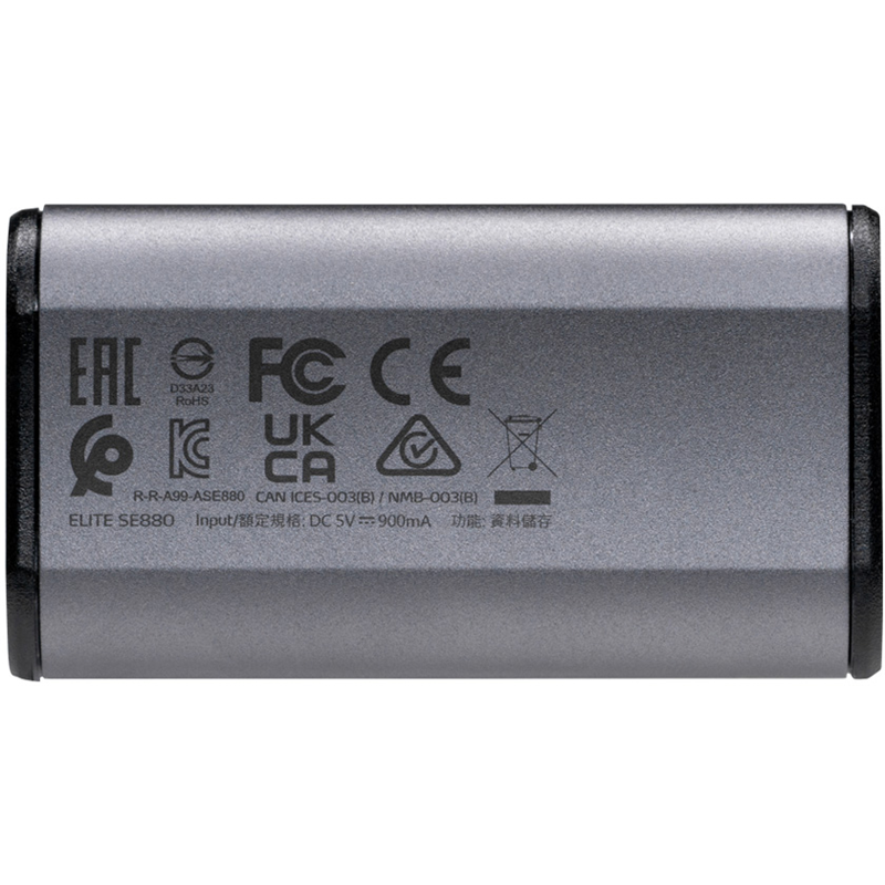 Накопитель SSD A-Data USB-C 500Gb AELI-SE880-500GCGY SE880 2.5" серый