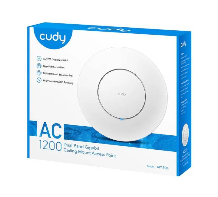 Точка доступа Cudy AP1300_P AC1300 10/100/1000BASE-TX белый