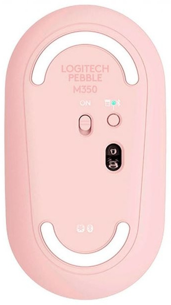 Мышь Logitech Pebble M350 розовый оптическая 1000dpi беспров. BT USB 2but (910-005575)