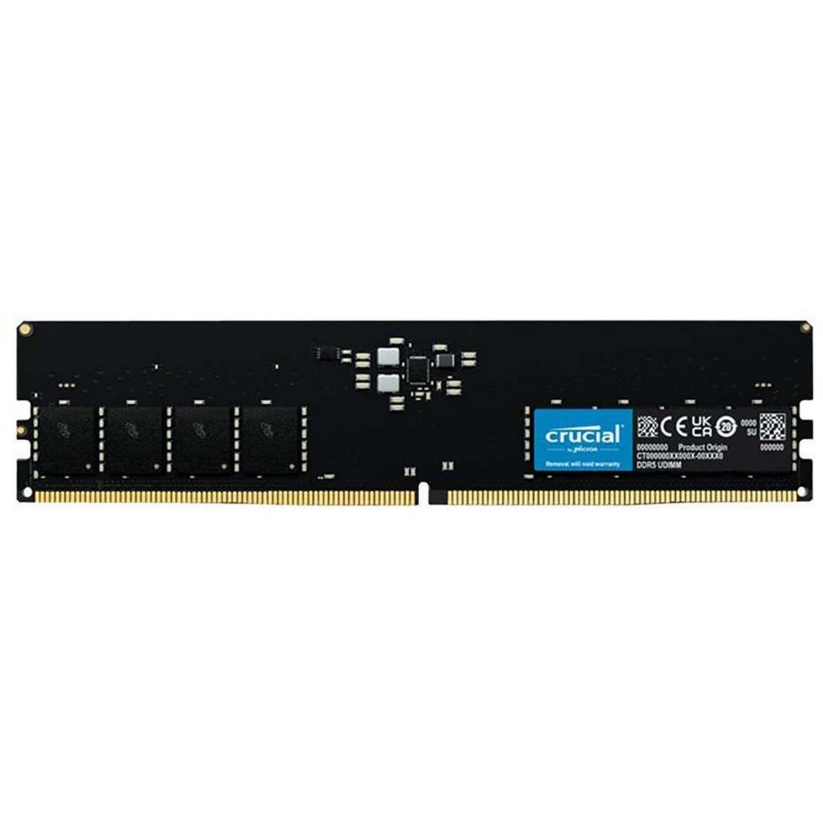 Память DDR5 16GB 5600MHz Crucial CT16G56C46U5 RTL PC5-44800 CL46 DIMM ECC 288-pin 1.1В dual rank Ret