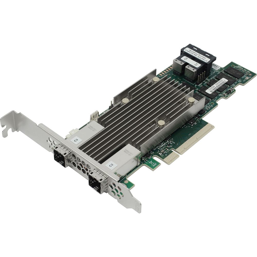 RAID-контроллер Broadcom 9480-8I8e SGL (05-50031-00 / 03-50031-15010) PCIe 3.1 x8 LP, SAS/SATA/NVMe,