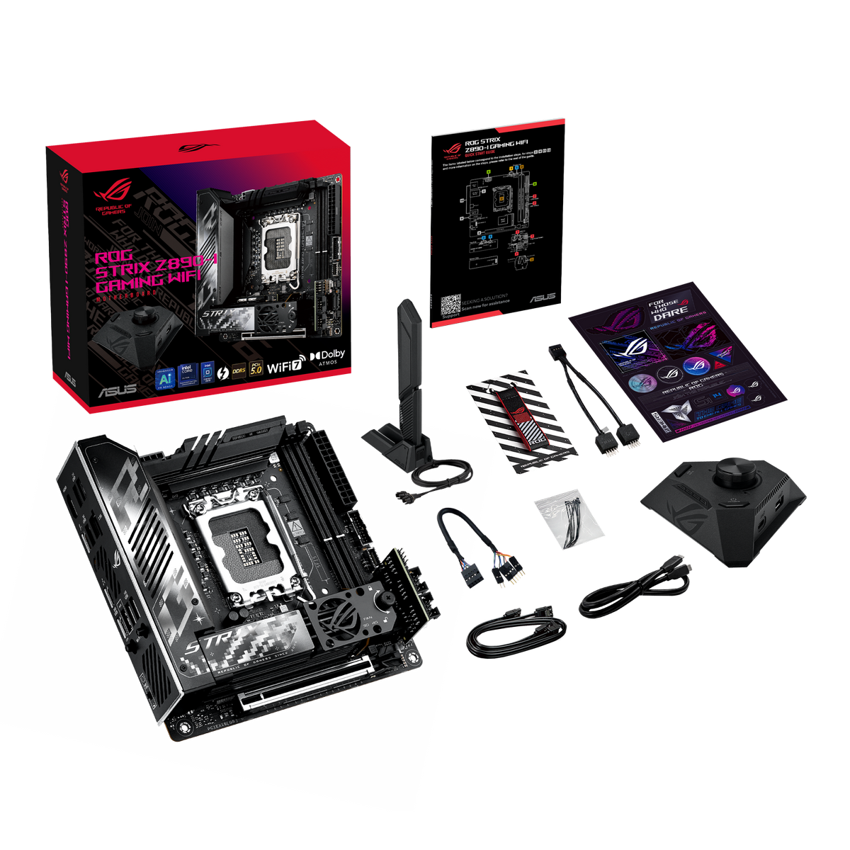 Материнская плата Asus ROG STRIX Z890-I GAMING WIFI Soc-1851 Intel Z890 2xDDR5 mini-ITX AC`97 8ch(7.