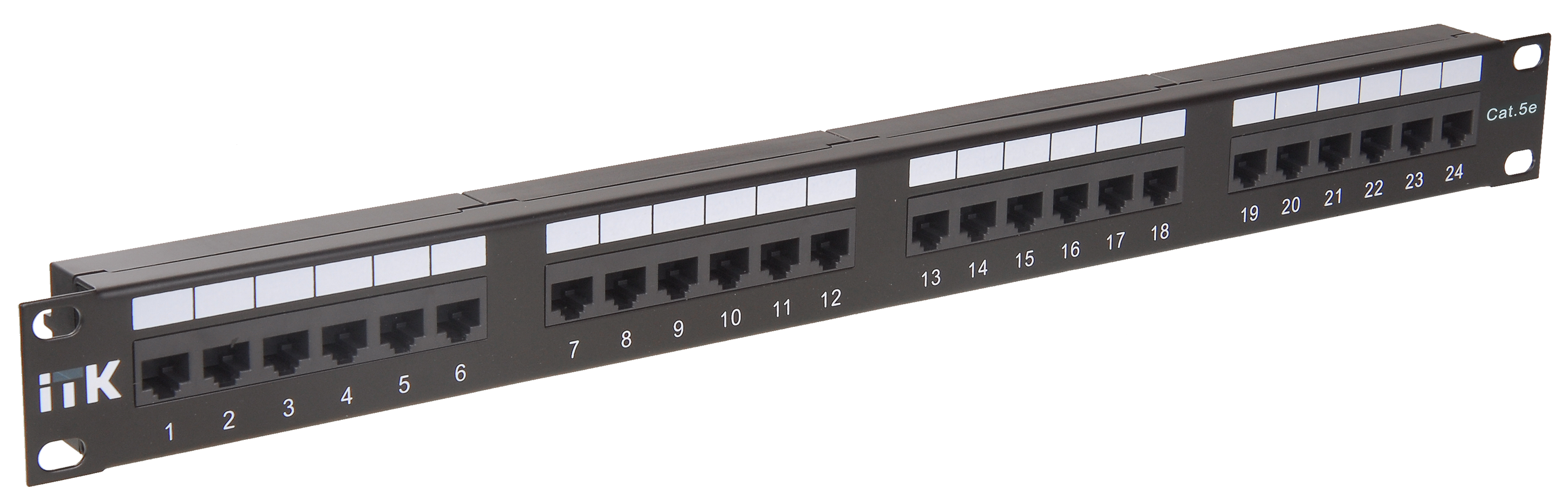 Патч-панель ITK PP24-1UC5EU-D05 19" 1U 24xRJ45 кат.5E UTP