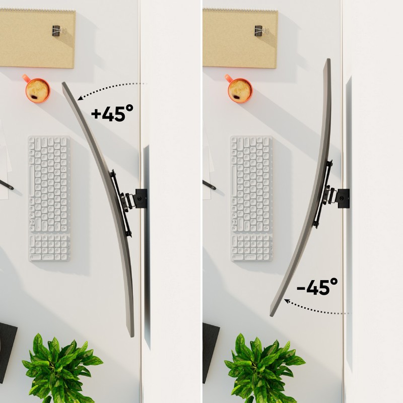 Кронштейн для телевизора Onkron M3S черный 17"-43" макс.35кг настенный поворот и наклон