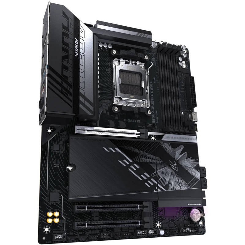Материнская плата GIGABYTE B850 AORUS ELITE WIFI7, AM5, B850, 4*DDR5, 4*SATA, 3*M.2, 6*USB 3.2, 4*US
