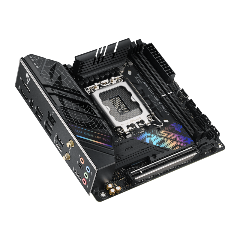 Материнская плата Asus ROG STRIX B760-I GAMING WIFI Soc-1700 Intel B760 2xDDR5 mini-ITX AC`97 8ch(7.