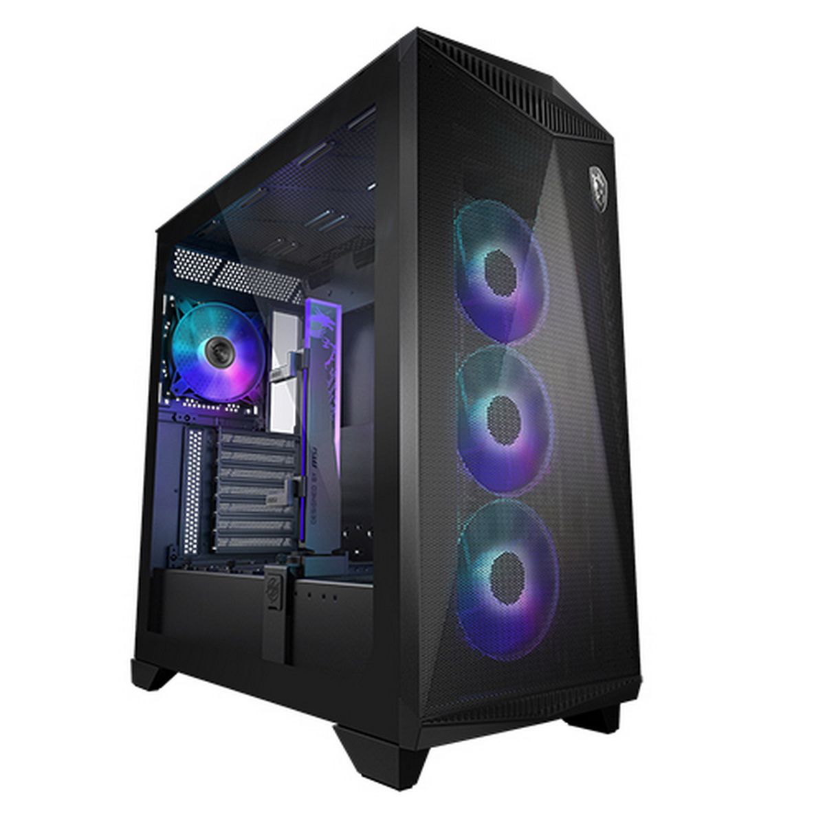 Корпус MSI MPG GUNGNIR 300R AIRFLOW Midi Tower, EATX ,2xUSB 3.2 Gen 1, 1xUSB 3.2 Gen2 Type-C,
4x120m