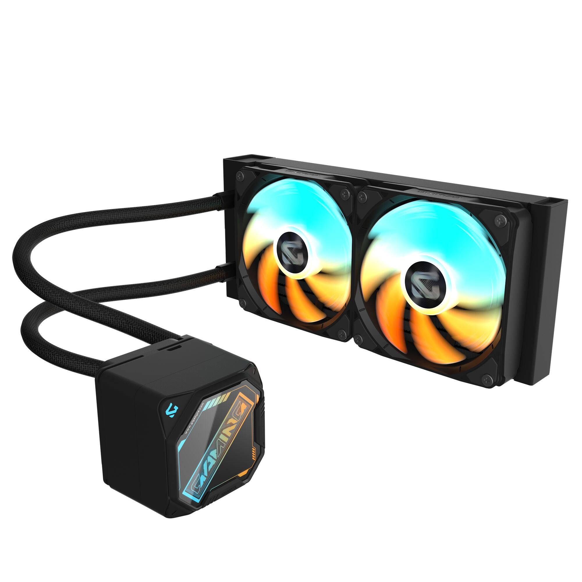 Жидкостная система охлаждения GIGABYTE Gaming GME 240 2 x 120mm ARGB Fan, LGA 1200, LGA 1700, LGA 18