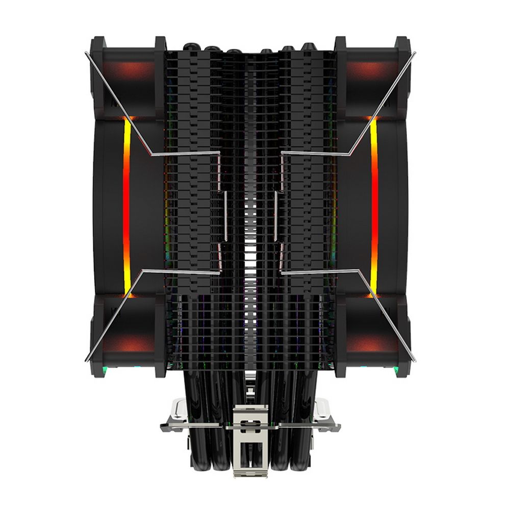 Вентилятор ALSEYE H120D Universal, TDP 200W, Heat Pipe:6mm*6pcs, 800/2000RPM, 11.6-35.3dB(A), RGB, R