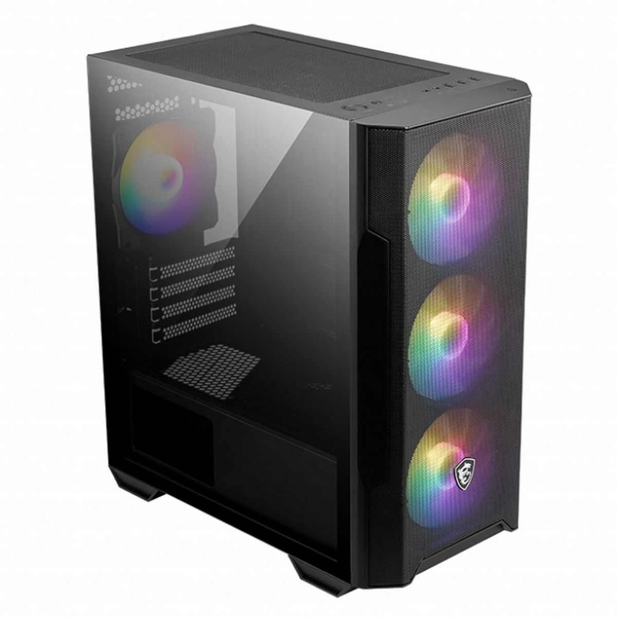 Корпус для ПК MSI MAG FORGE M100R, Global, 1xUSB 3.0, 2xUSB 2.0, 4x120mm ARGB Fan, ESD ARGB
Control 