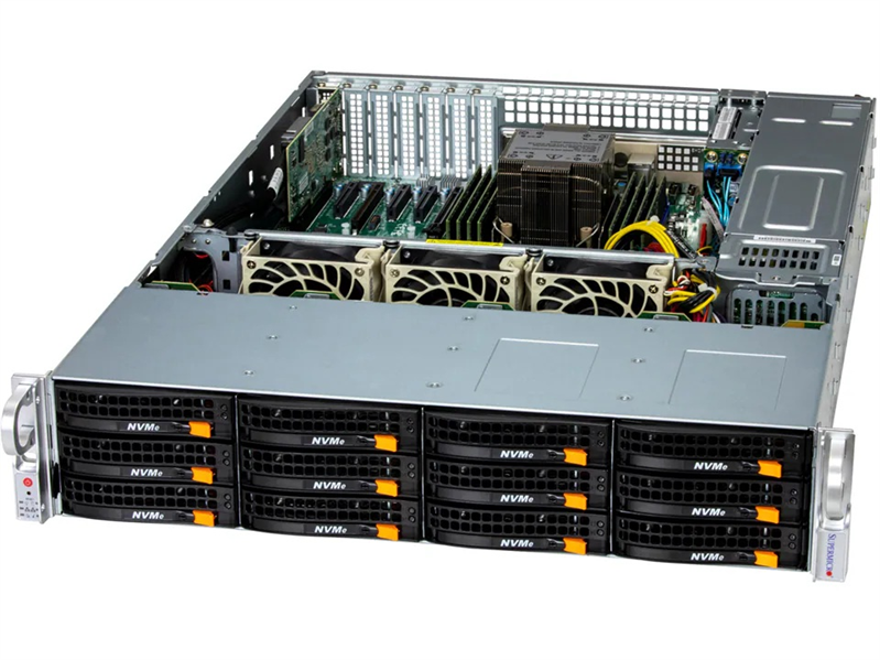 Сервер Supermicro SuperServer 2U 522B-ACR12H 1x6520P/ 4x64GB/ 1xSSD SATA 1.9TB/ SFT-DCMS-SINGLE