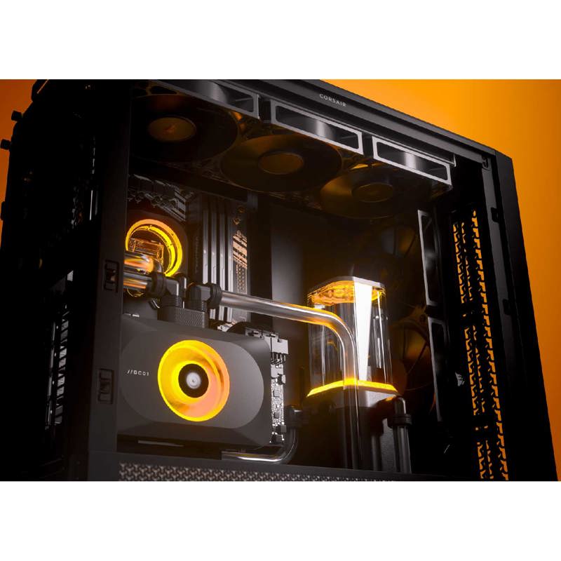 Корпус Corsair Frame 4000D RS, Midi-Tower, TG, 3x120mm, 2xUSB-A 3.2, 1xUSB 3.2 Type-C, E-ATX, ATX, m