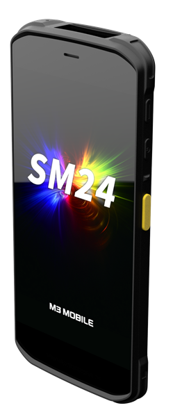 Терминал сбора данных M3 Mobile SM24 Android 16 GMS, HD, WIFI6E, CM60E, FRONT&REAR CAMERA, BT5.3 NFC