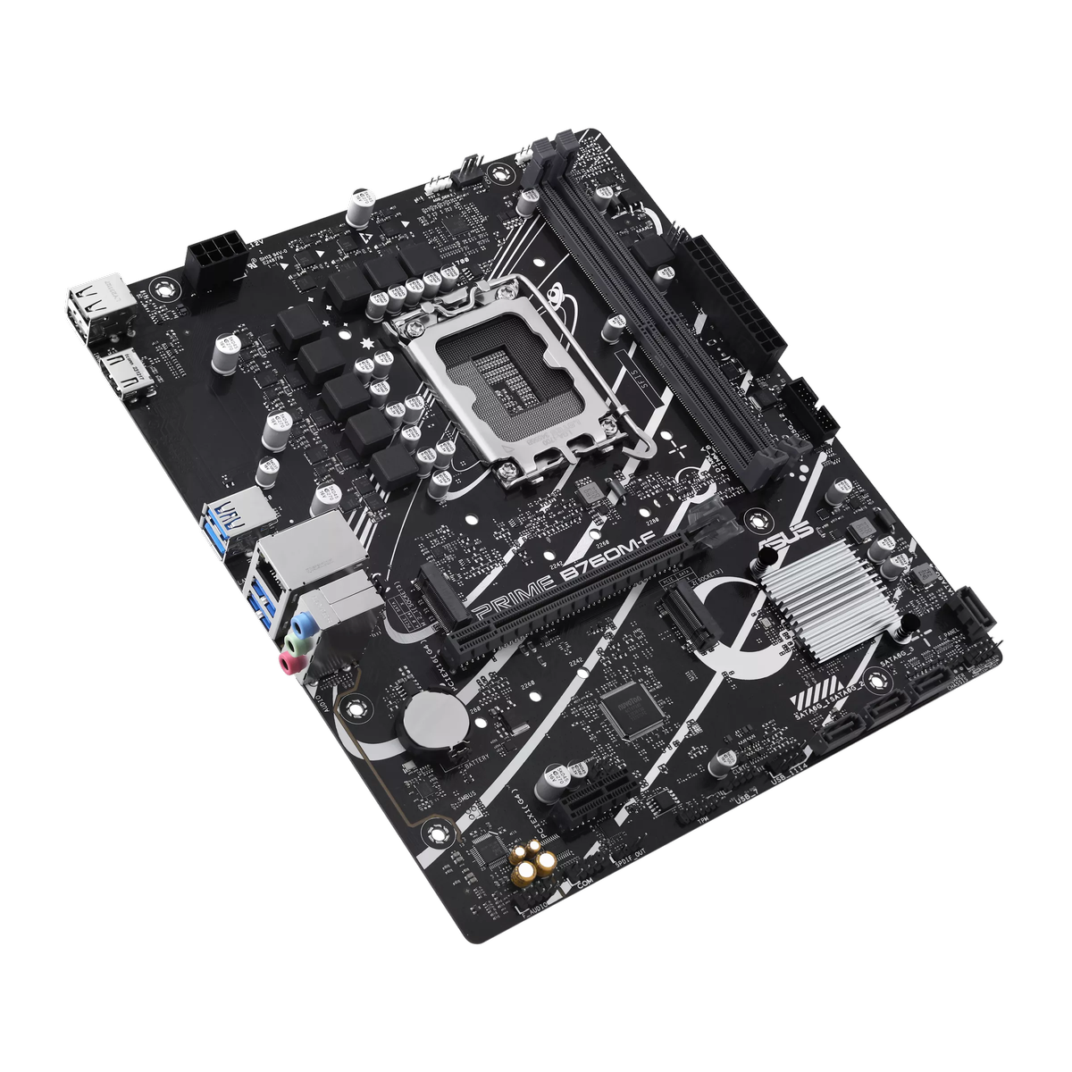 Материнская плата ASUS PRIME B760M-F, LGA1700, B760, 2*DDR5, 4*SATA, 2*M.2, 4*USB 3.2, 2*USB 2.0, 1*