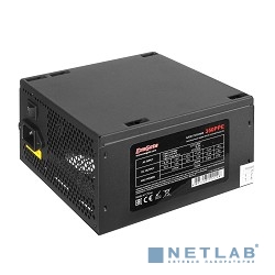 Exegate EX260637RUS Блок питания 350W Exegate 350PPE, ATX, black, APFC, 12cm, 24p+4p, PCI-E, 5*SATA,