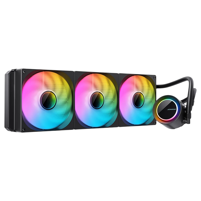 Система жидкостного охлаждения JONSBO TG-420 ARGB Black (300W, 420mm, Black, ARGB/ Fans: 3x140mm, 93